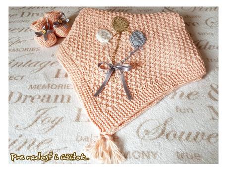 Pletená deka do kočíka, 