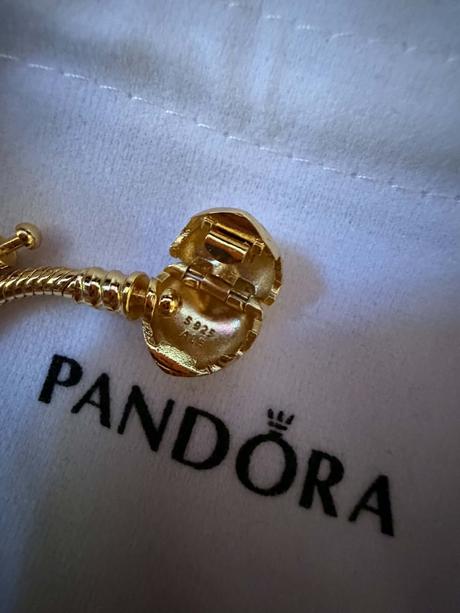 Hadíkový náramok pandora moments so srdiečkom, pandora