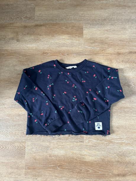 Čerešničková cropnutá mikina h&m, h&m,146