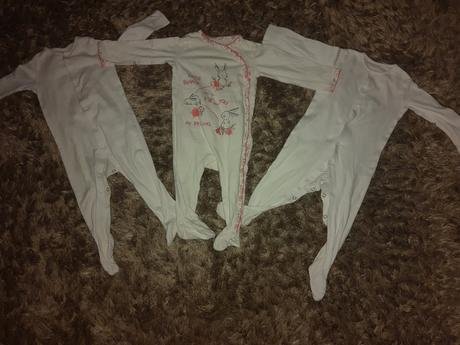 3x overal na spanie / pyžamko, 80