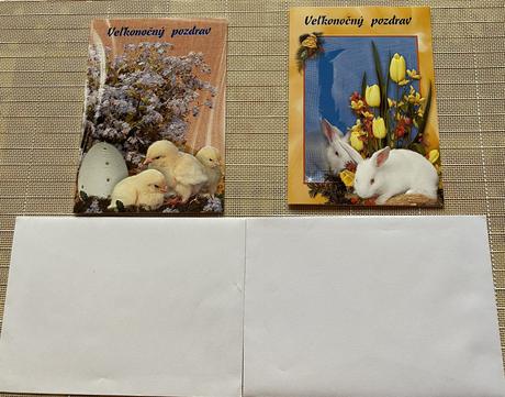 Veľkonočný pozdrav s 3d efektom + obálka, 