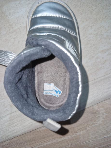 Bf topánočky strieborné, little blue lamb,21