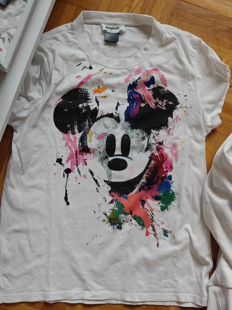 Desigual originál mickey tricko+mikina, desigual,s