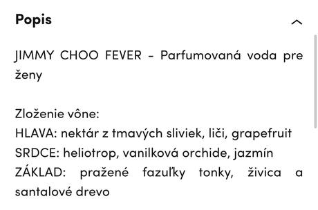 Jimmy choo parfém fever 100ml, 