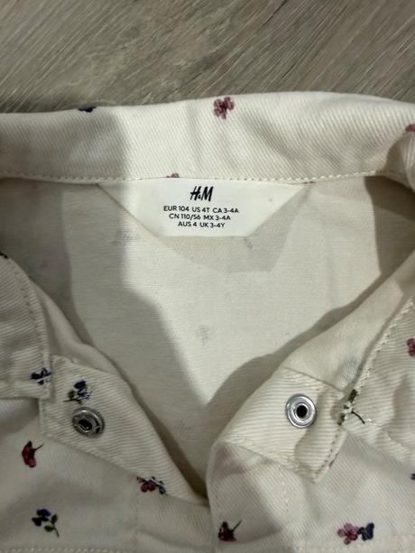 Rifľová bundička, h&m,104