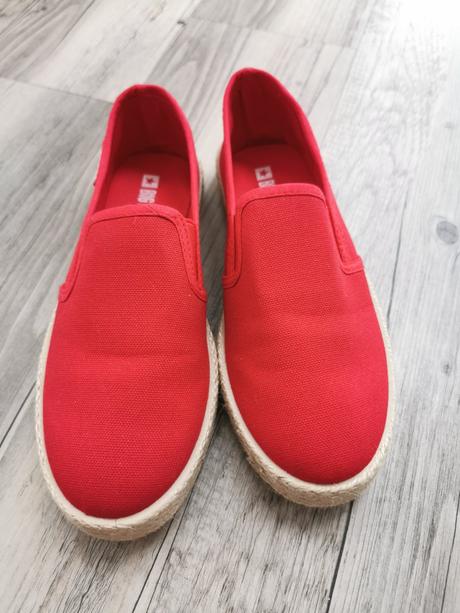 Červené espadrilky big star shoes, 36