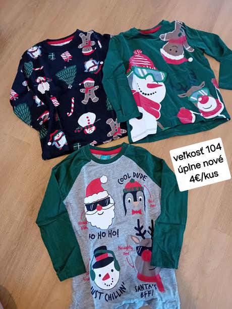 Trička rôzne veľkosti, 98