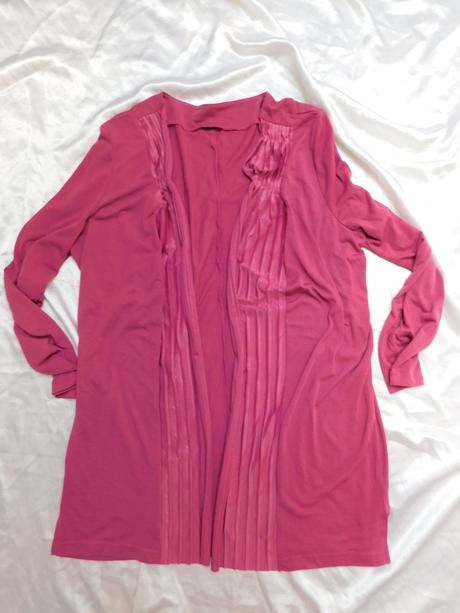 Pekny upletovy kardigan bez zapinania, 46