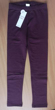 Prémiové bordové legíny s česaným vnútrom, lindex,128