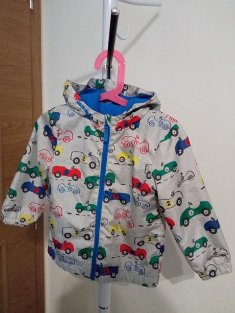 Vetrovka kabát autíčka autá, f&f,86