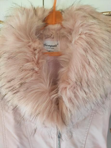 Krásna  koženková  bundička s kozusinkou aj bez, 152