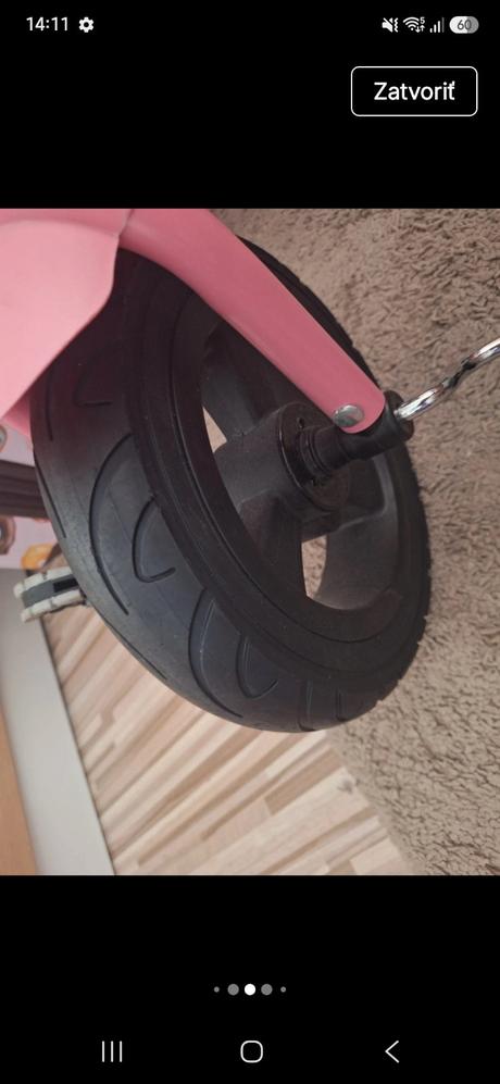 Detsky bicyklik trojkolka s pedálmi,
