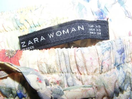 Kvietkavé nohavice zn. zara, zara,xs