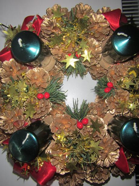 Adventny vianocny veniec ,