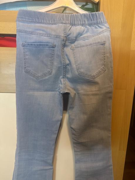 Flare denimové nohavice, h&m,140