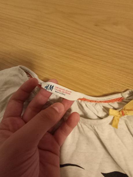 Tričko s mačičkou, h&m,128