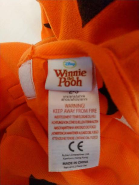 Kostým tigger winnie pooh, disney, 2-3 r, 92-104, 
