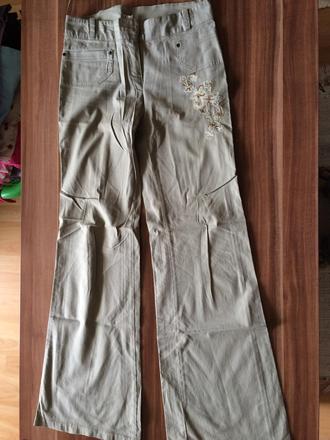 Nohavice s vysivkami, s