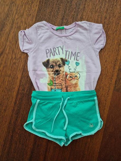 Šortky a tričko pre dievčatko, 98