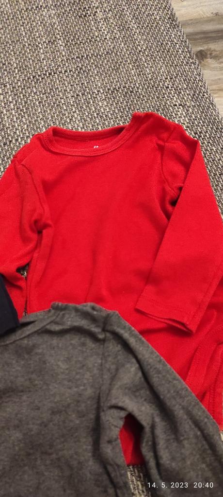 Body, dlhý rukáv 68 (3ks), h&m,68