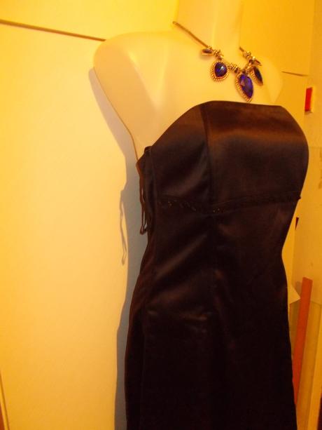 Čokoládové korzet. šaty chantall veľ. 38/40, chantall,40