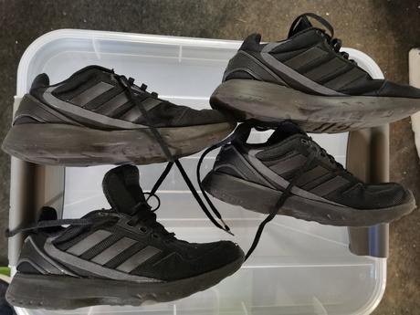 Cierne tenisky 2 pary, adidas,38