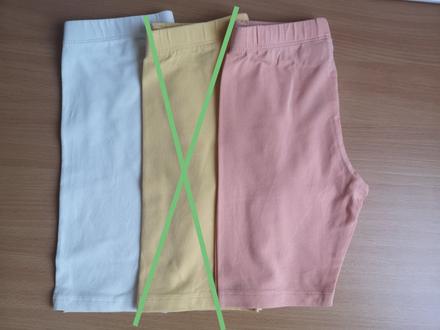 2x krátke legíny s regulačnou gumou v páse, lindex,122