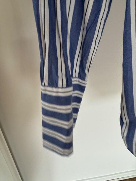 Monki košeľa pasikava modrá, s