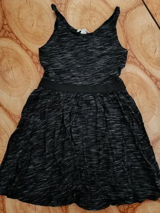 Čierne saty, h&m,134