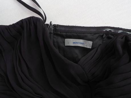 Luxusné čierne šaty montego, 38