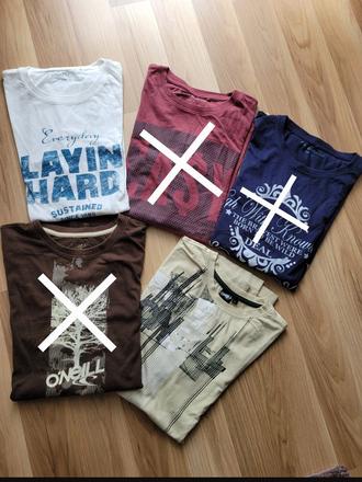 Mix tričká dlhý rukáv, l