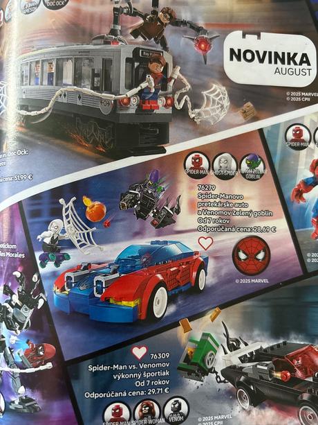 Lego spidermanovo auto, 