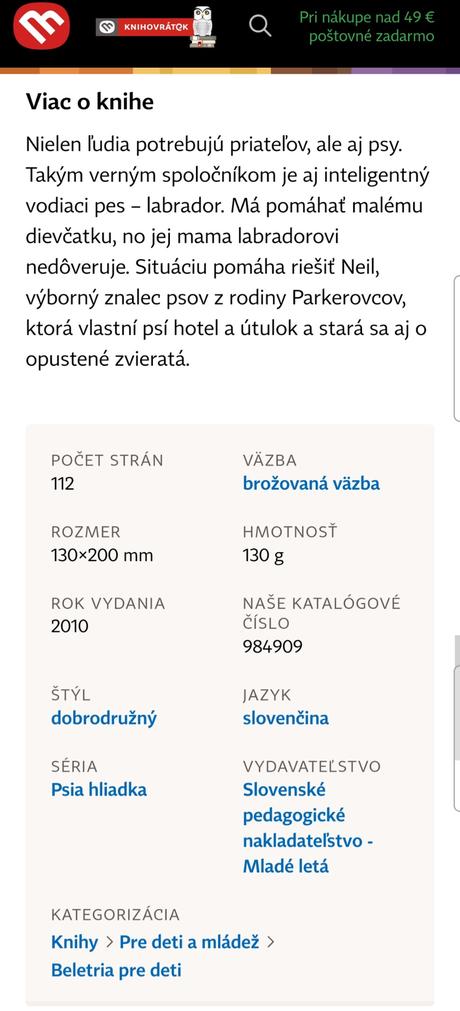 Verný kamarát - jenny dale (psia hliadka),