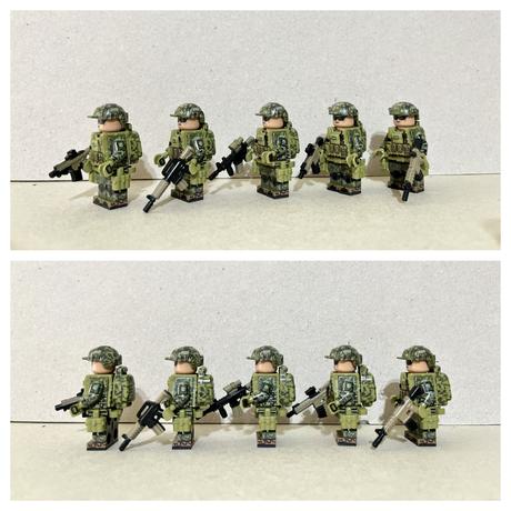 Figúrky moderní vojaci - (5ks),