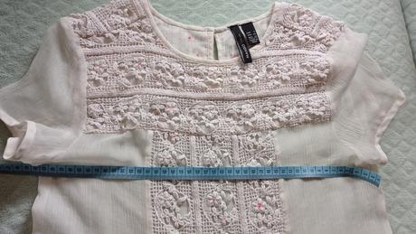 Blúzka, top s cipkou, mango,s