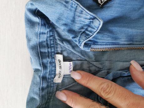 Riflova košeľa s nasivkami, river island,140