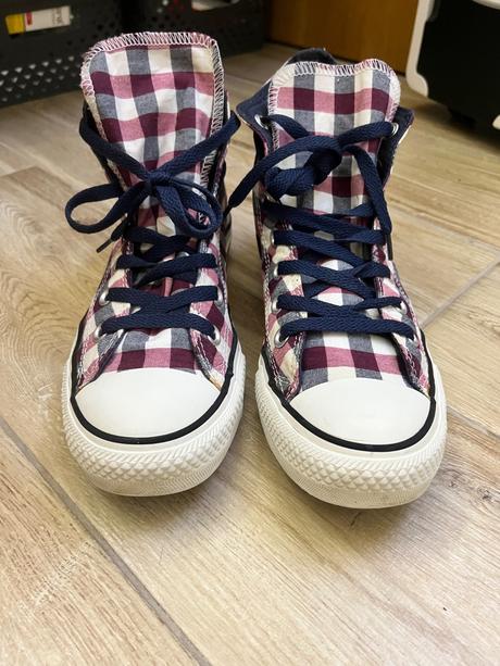 Kockované vysoké tenisky converse, converse,39
