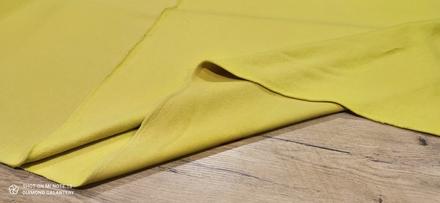 Počesaná teplákovina - žltá - cena za 10 centimetr, 