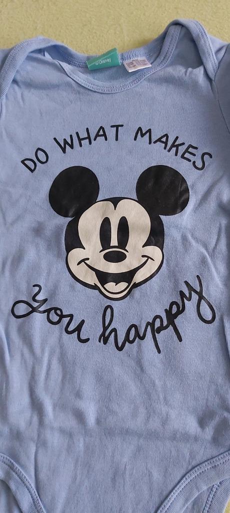 Mierne rebrované body mickey mouse 86/92, lupilu,86