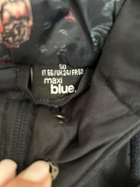 Zimná tmavomodrá dámska bunda 50, takko,50