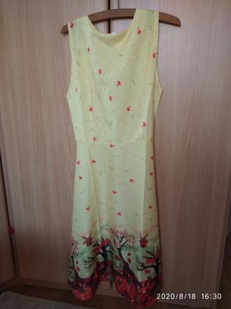 Letné šaty s lesnym motivom, m