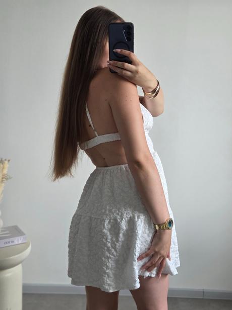 Biele letné šaty s/m, s