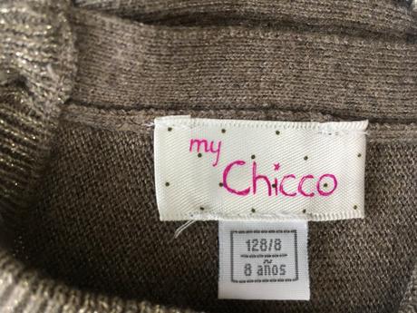 Dievčenské úpletové šaty zn. chicco, chicco,134