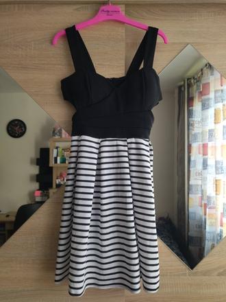 Slávnostné čierno biele šaty, m