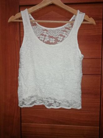 Čipkovaný croptop, m