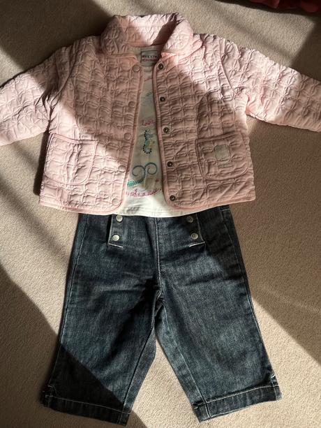 Jacadi nohavice a body, jacadi,74