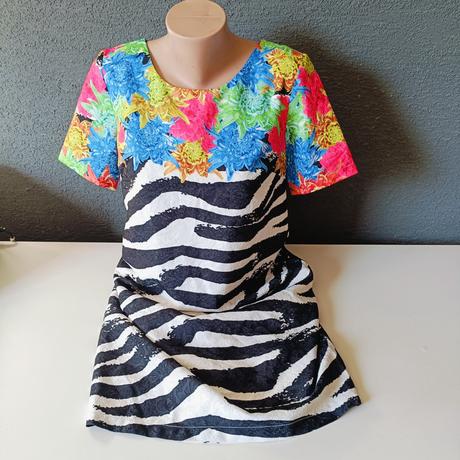 Šaty zebrovane, xl