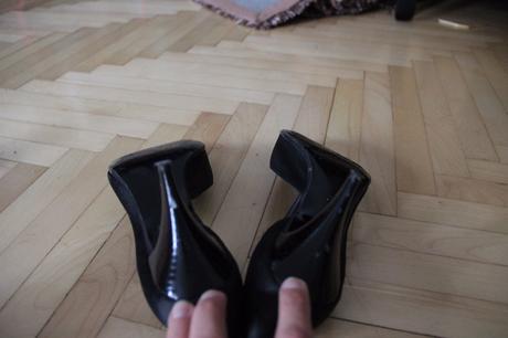 Čierne látkové lodičky, 39