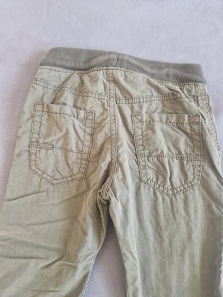 H&m bledozelené podšité nohavice 104, h&m,104