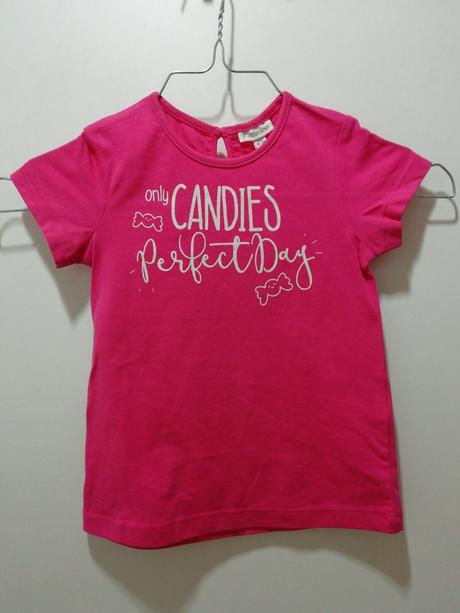 Malinové bavlnené tričko, ovs,86